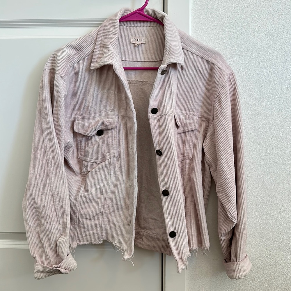 Light pink corduroy jacket